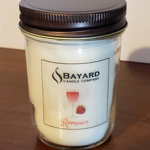 Romance - Strawberries & Champagne Soy Wax Candle