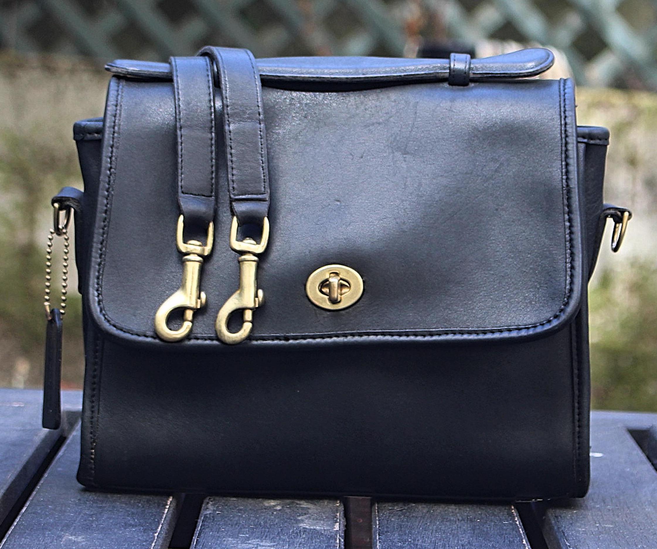 Coach Vintage - Court Bag 9870 in Dark Navy - Made in USA