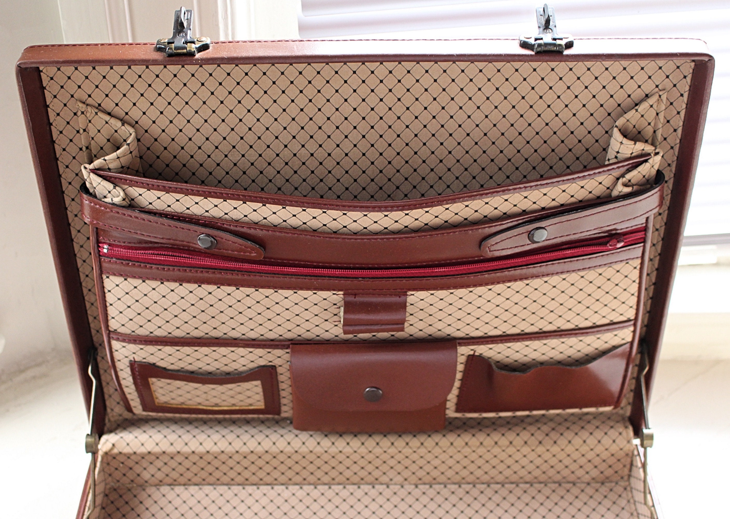Vintage Amiet Combination Lock Briefcase in Color Etsy