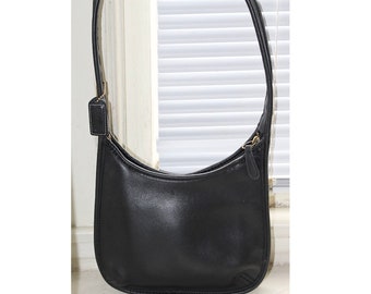 Vintage Coach Ergo Neo Pocket Zip 6203 Black Shoulder Hobo