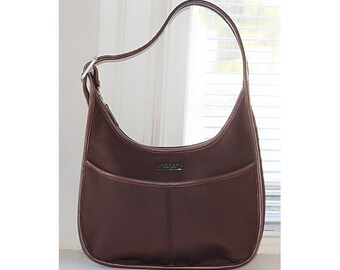 Coach Vintage - DAMAGED Ergo Neo Pocket Zip Hobo #6203 in Brown with Silver Hardware, United States, 1990s- Condition Issues, READ