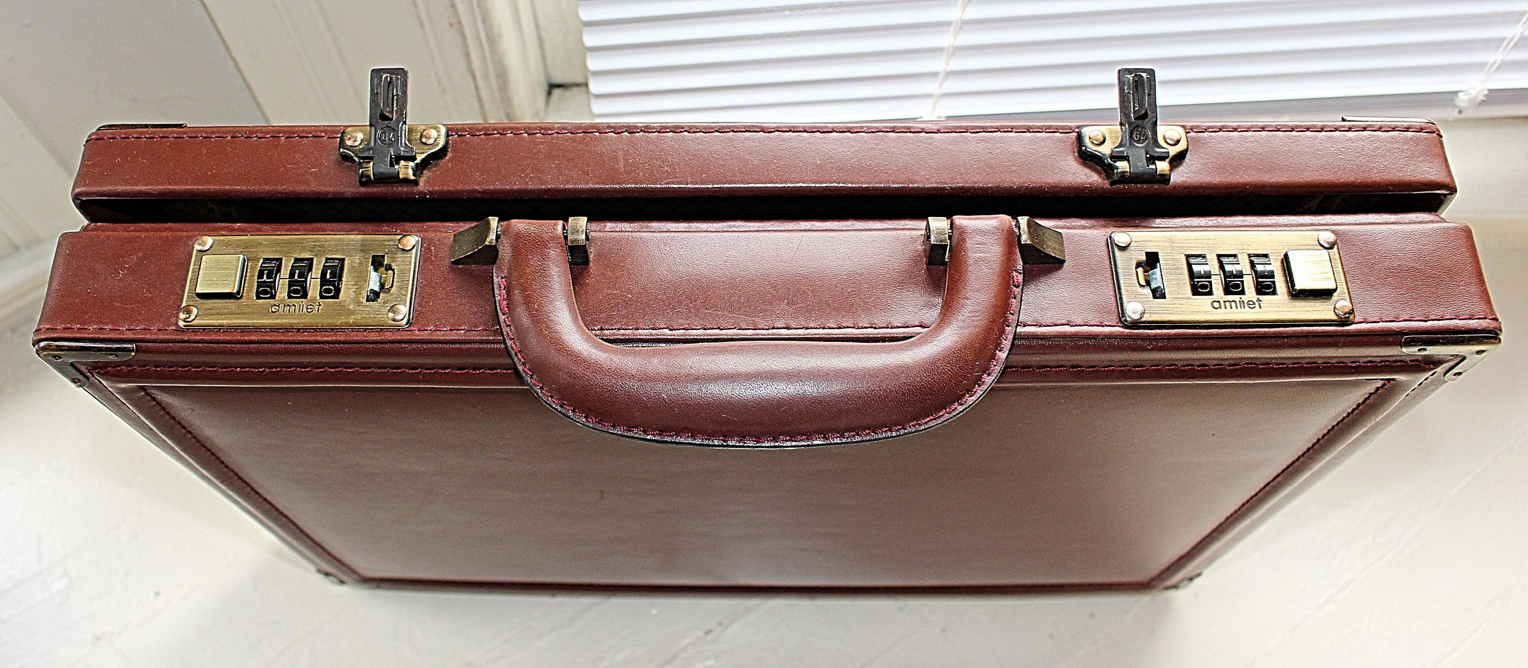 Vintage Amiet Combination Lock Briefcase in Color Etsy