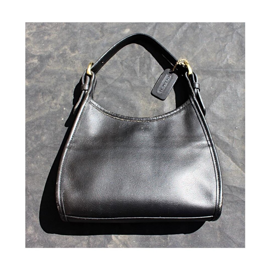 Vintage Coach Soho Small Satchel 4106 Black Leather Top Handle Bag
