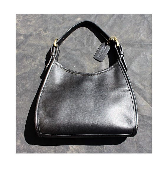Vintage Coach Soho Small Satchel 4106 Black Leather Top Handle Bag