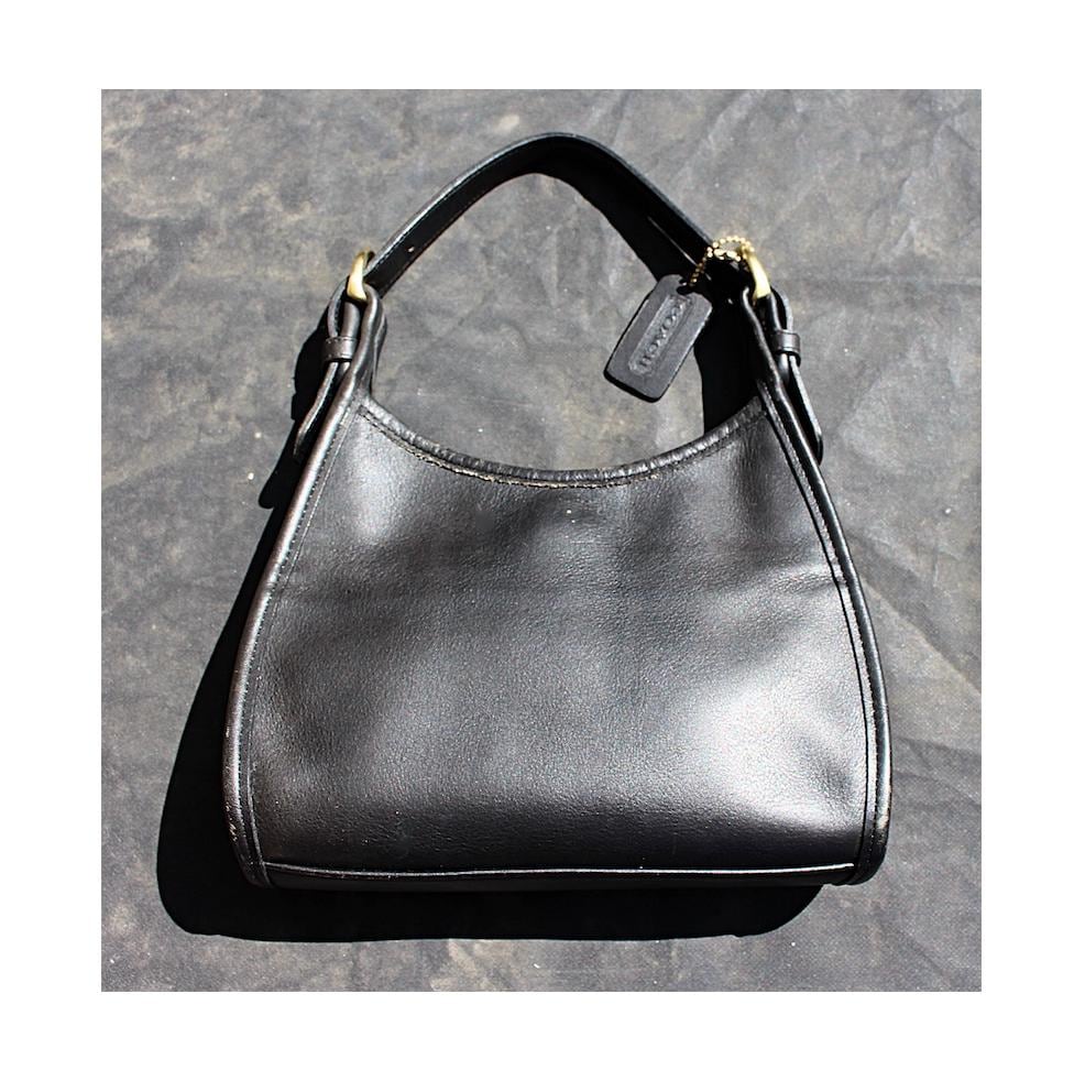 Vintage Coach Soho Small Satchel 4106 Black Leather Top Handle Bag