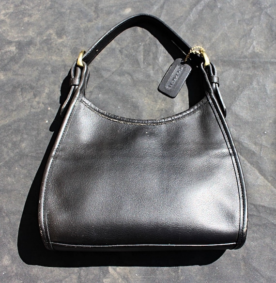 Vintage Coach Soho Small Satchel 4106 Black Leather Top Handle Bag