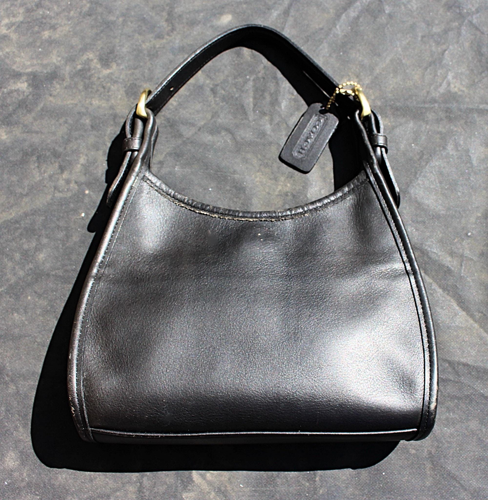 Vintage Coach Soho Small Satchel 4106 Black Leather Top Handle Bag