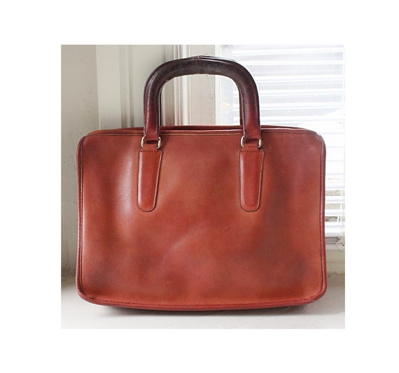 Coach Vintage - RUST 1970s Bonnie Cashin Slim Sat… - image 1