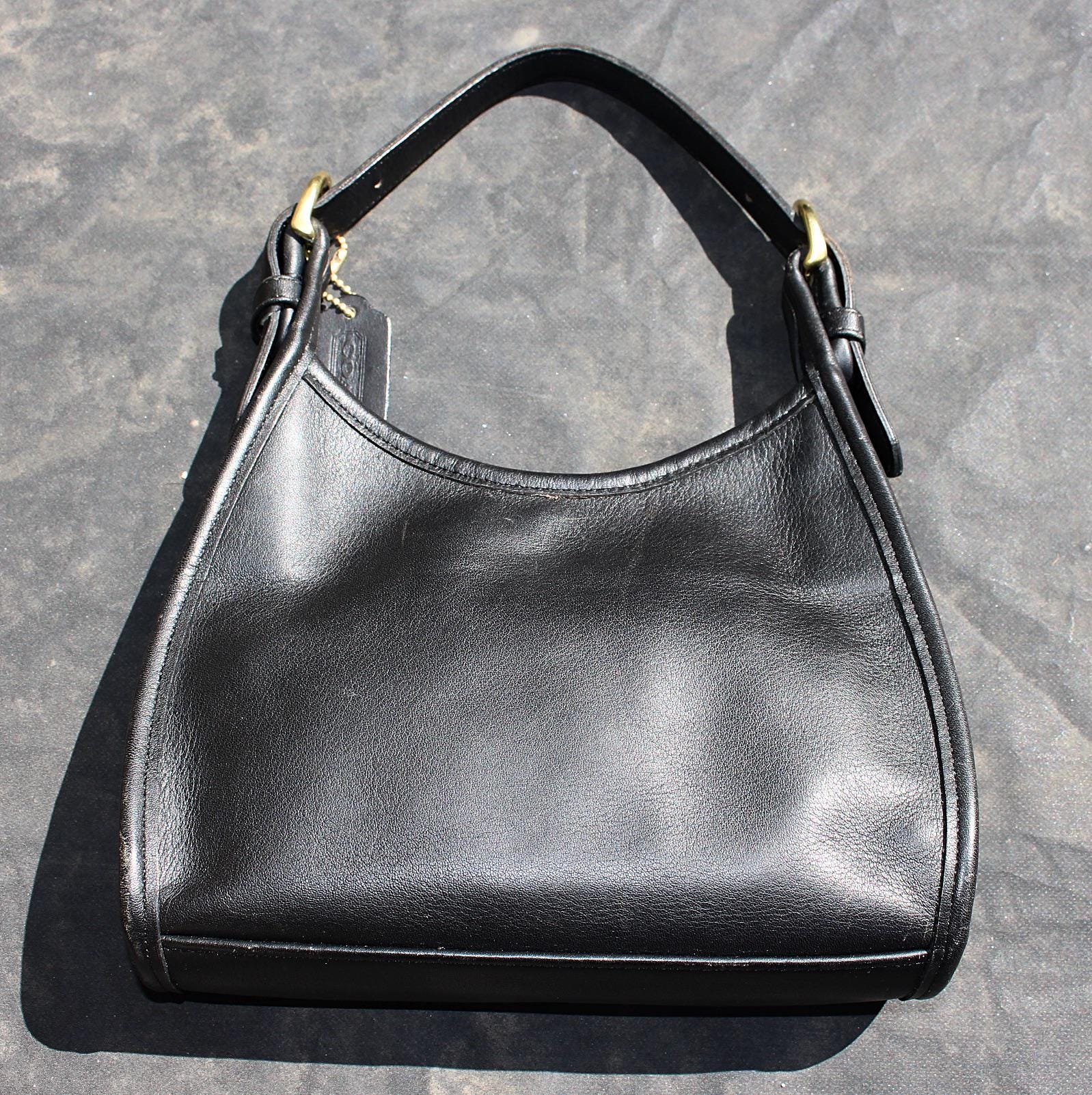 Vintage Coach Soho Small Satchel 4106 Black Leather Top Handle Bag