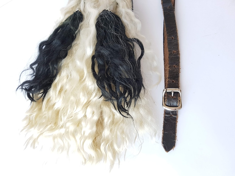 A rare model belt bag Sporran Scotland Vintage fur The Mad Hatter Sporran leather 1930