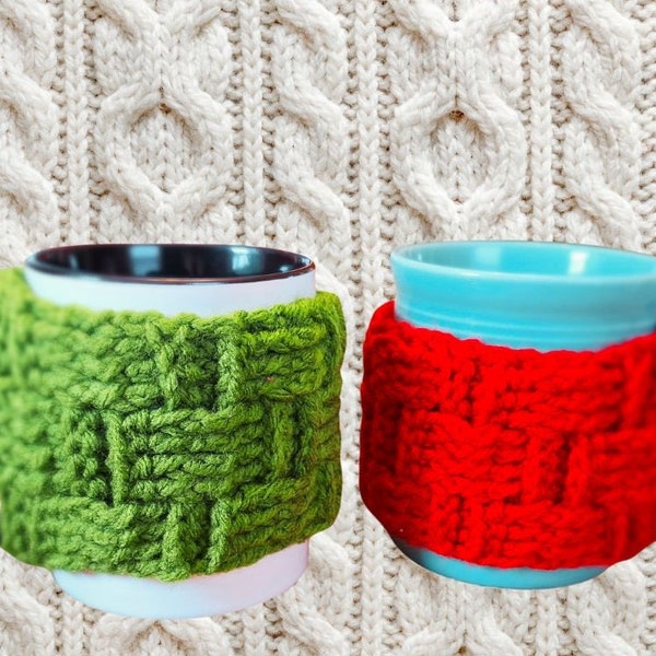 Cozy Crochet Coffee Sleeve Pattern PDF - Handmade Mug Warmer Design - DIY Beverage Accessory - Unique Crafter Gift