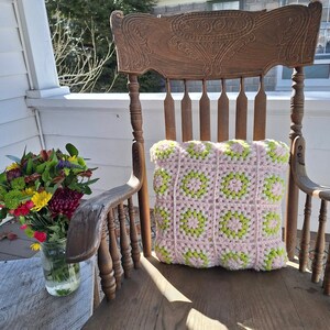 Fluffy Spring Granny Pillow
