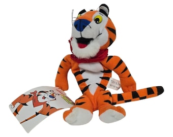 Vtg 1997 Kellogg's Tony The Tiger Bean Bag 8" Plush 90s Frosted Flakes Cereal Mascot Memorabilia