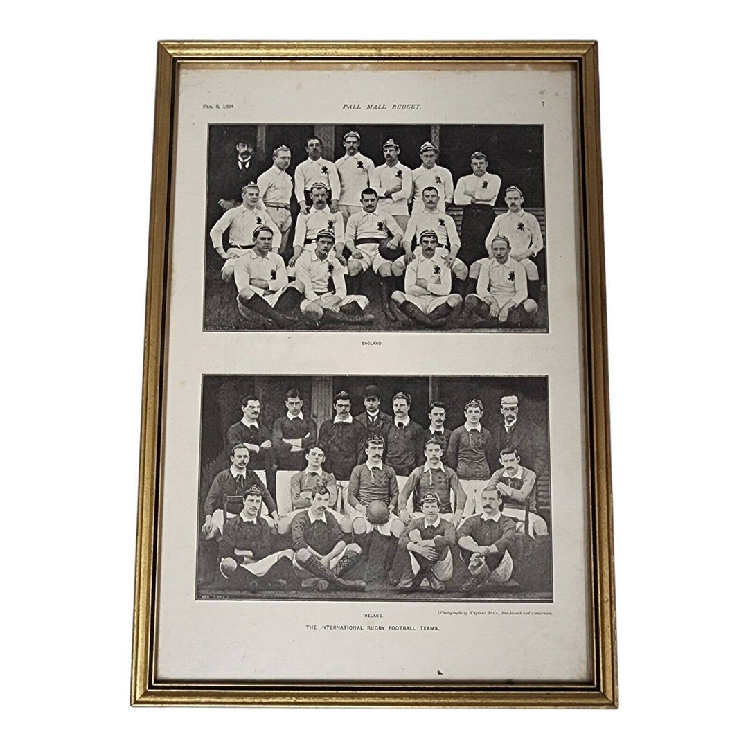 Mall Rugny 1894 Pall Mall Budget England V Ireland International Rugby - Etsy