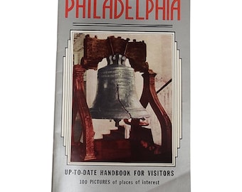 Vintage 1957 Philadelphia Handbook - Explore the City's History with 100 Historical Pictures