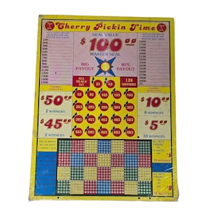 Tablero perforado de madera para juego de mesa Cherry Pickin Time, 15 x 11 pulgadas, decoración para bar, pub, sala de juegos, NOS