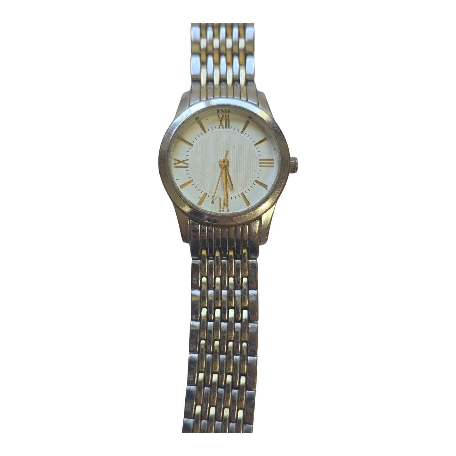 Vintage Fmd Ladies Watch FMDAL714 Quartz Gold Tone 27mm New Battery Japan Mvmt