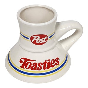 Collectible Post Toasties Wide Bottom No Spill Coffee Cup 