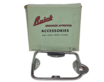 NOS Buick Fuel Door Guard 980357 1949-1953 Dealer Accessory Rare OEM