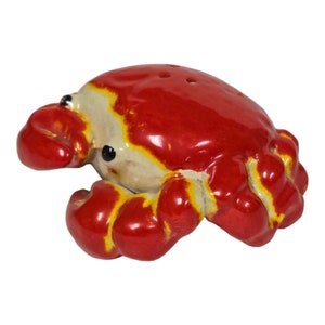 Vtg 1950s Norcrest Red Crabs Salt & Peppers Shakers MCM Kitchen Nautical Decor zdjęcie 4