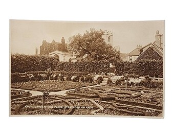 Knott Garden - Stratford on Avon England - Vintage RPPC Postcard Unposted