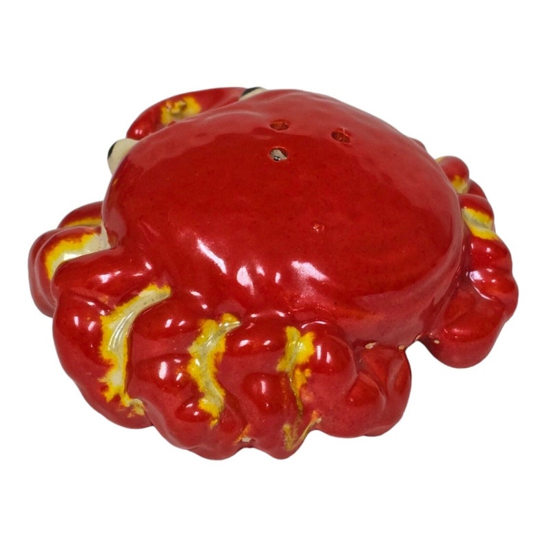 Vtg 1950s Norcrest Red Crabs Salt & Peppers Shakers MCM Kitchen Nautical Decor zdjęcie 5