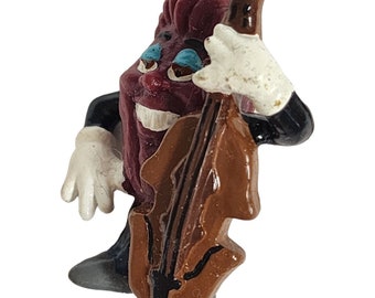 Vintage 80s Applause California Raisins Pin - Cello Playing Collectible Lapel Brooch