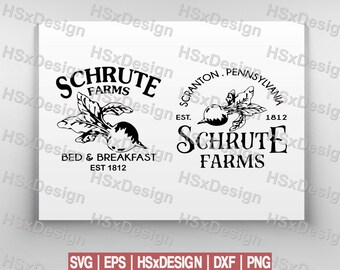 Schrute Farms Svg Etsy