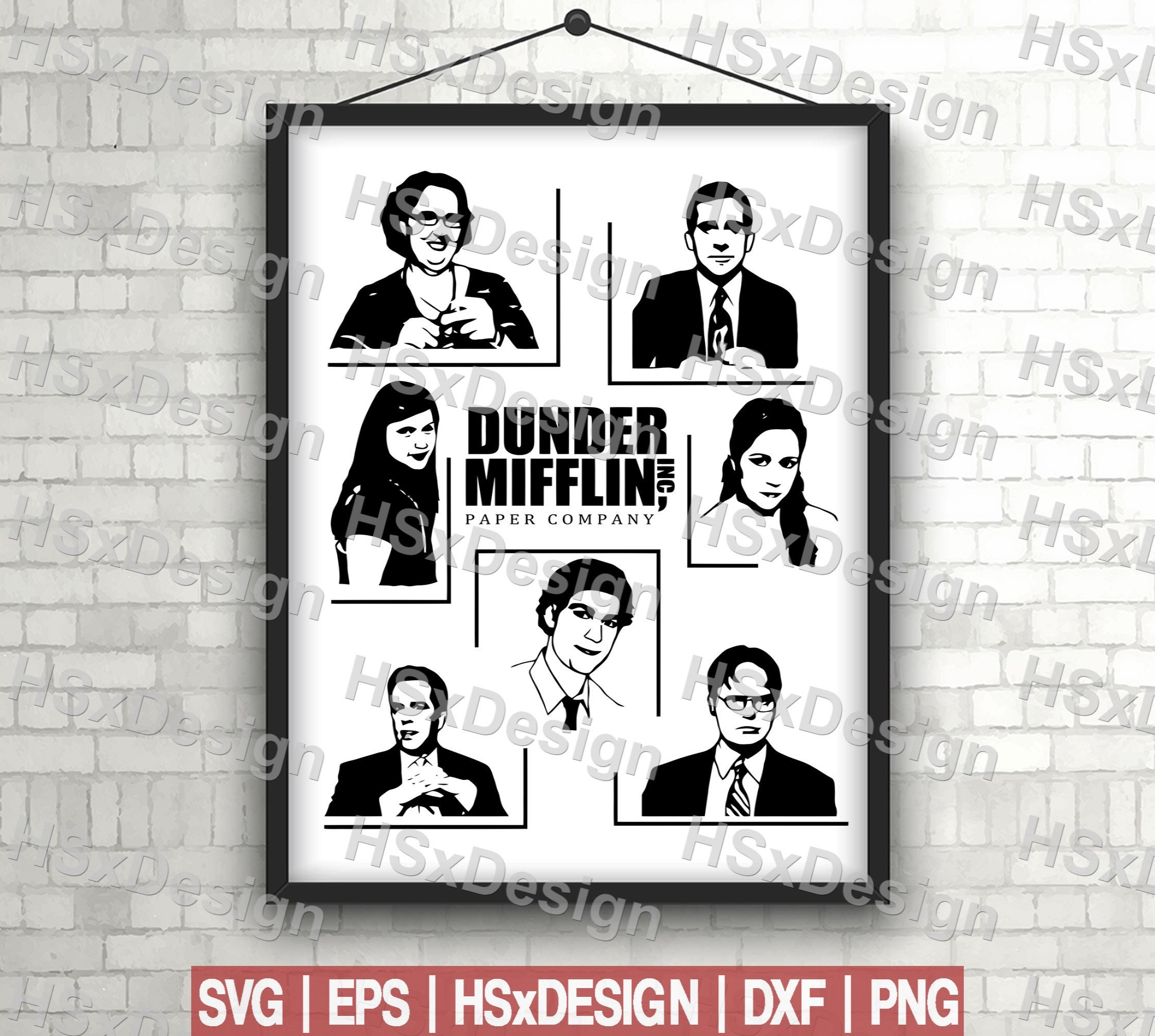 INSTANT DOWNLOAD Dunder Mifflin Logo Svg Jpeg Dxf and Png 