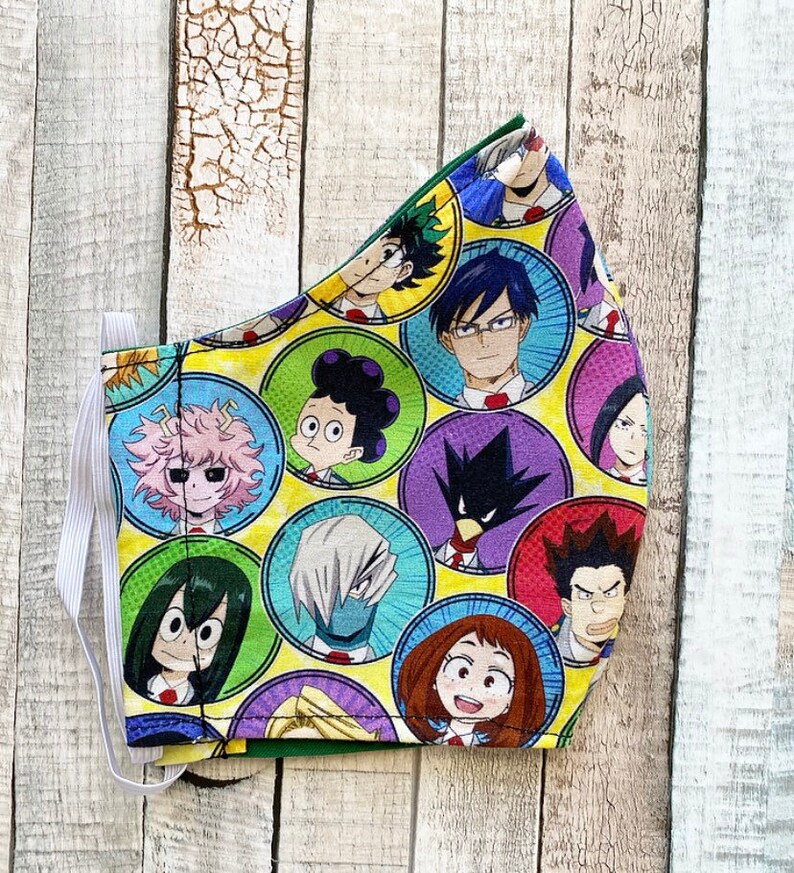 MHA/BNHA Anime Inspired Face Masks Etsy