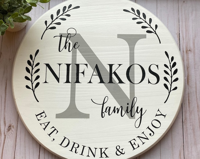 Monogram Lazy Susan Last Name Lazy Susan Wedding Gift Etsy