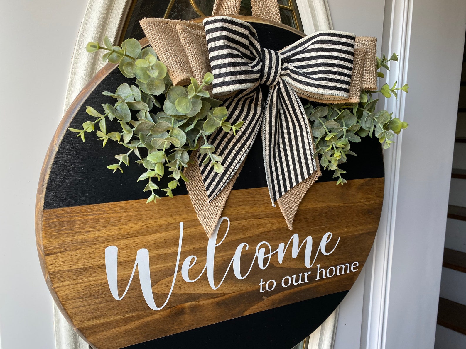 Welcome to Our Home Sign Welcome Wooden Sign Front Door - Etsy