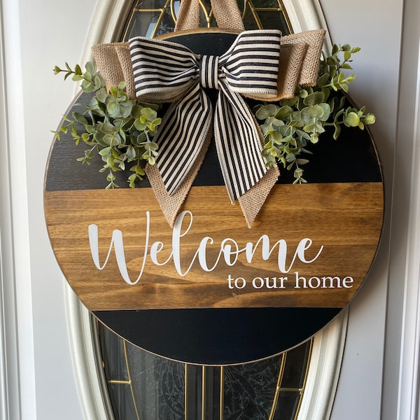 Wooden Welcome Sign - Etsy