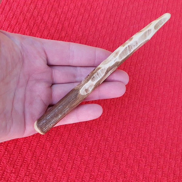 Handcrafted Irish Hazel wand - Fairy Finger Prints (7 inches)