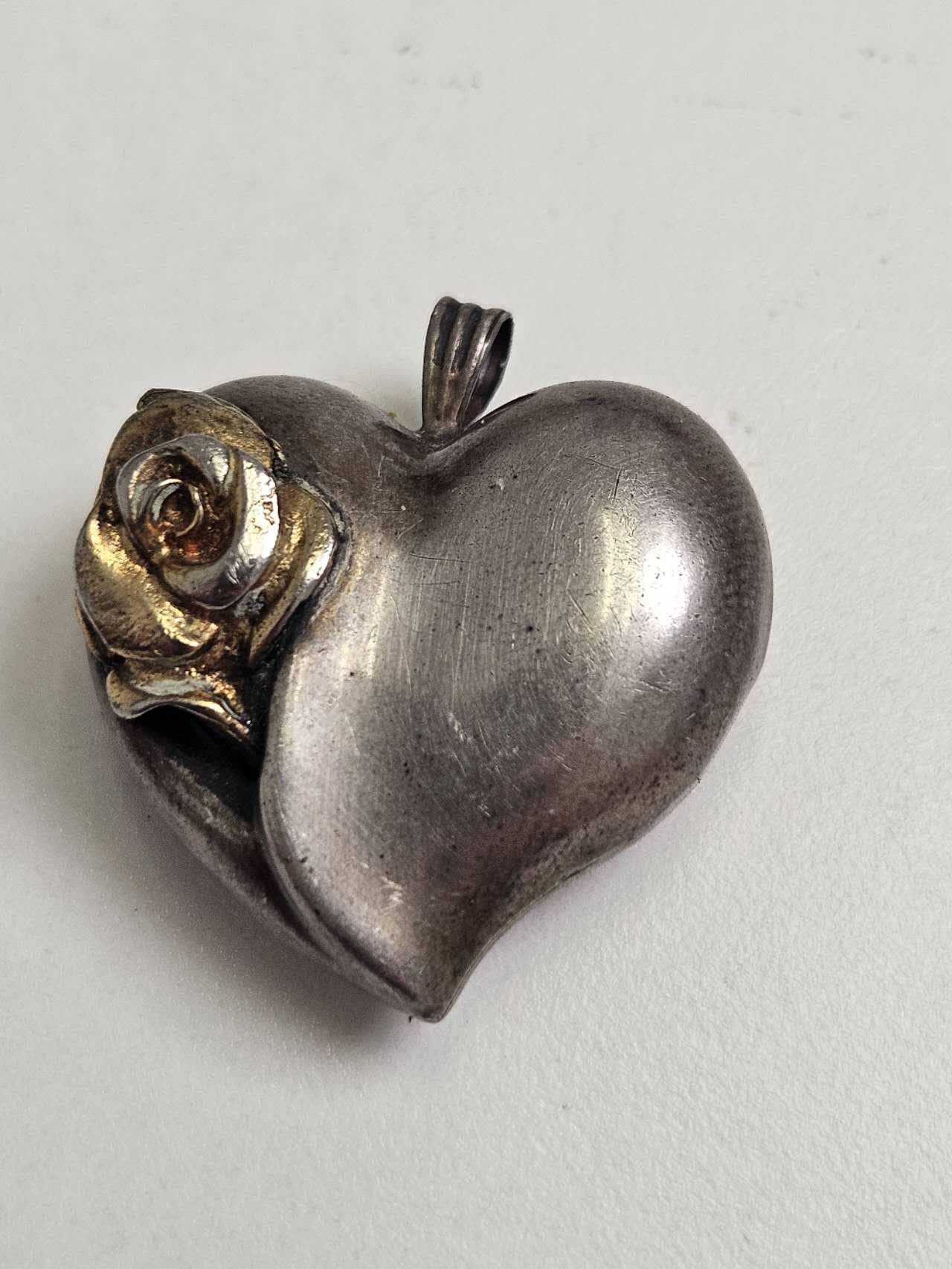 Working 90s Gorham Heart Watch - Sterling Silver Band Gorham Silver Heart - Etsy main image 3