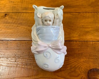 Vintage Baby in Shoe Coin Bank