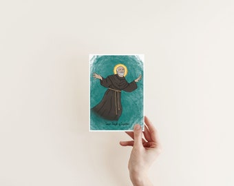 Saint Joseph of Cupertino, religious art, Catholic saint, confirmation gift, Catholic print, Catholic gift for home, Catholic home decor