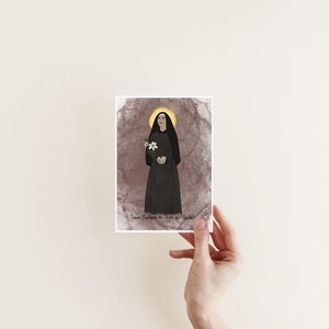 Saint Mariana de Jesus de Paredes, religious art, Catholic saint, confirmation gift, Catholic print, Catholic gift for home, Catholic decor