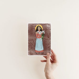 Saint Maria Goretti, religious art, Catholic saint, confirmation gift, Catholic print, Catholic gift for home, Catholic home decor