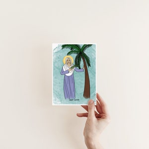 Saint Corona, religious art, Catholic saint, confirmation gift, Catholic print, Catholic gift for home, Catholic home decor, Catholic images