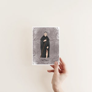 Saint Peregrine, religious art, Catholic saint, confirmation gift, Catholic print, Catholic gift for home, Catholic decor, Catholic image