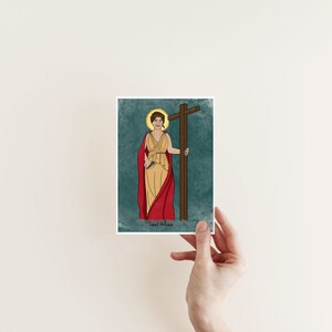 Saint Helena, religious art, Catholic saint, confirmation gift, Catholic print, Catholic gift for home, Catholic home decor, Catholic images