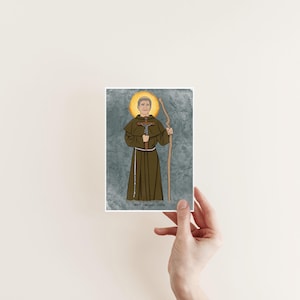 Saint Junipero Serra, religious art, Catholic saint, confirmation gift, Catholic print, Catholic gift for home, Catholic home decor