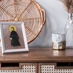 Saint Frances Xavier Cabrini, religious art, Catholic saint, confirmation gift, Catholic print, Catholic gift for home, Catholic home decor