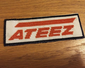 Ateez Logo Cross-Stitch Bookmark Pattern
