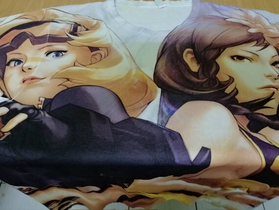 Vintage Japanese Anime Full Print T Shirt Rare