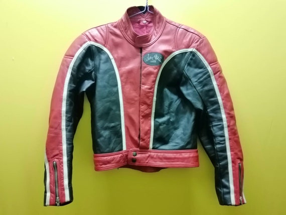 Vintage 50s Motorcycle Leather Jacket Rare Hatley
