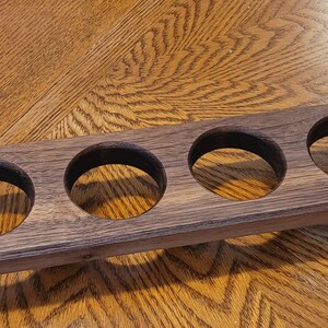 Whiskey Flights, Whiskey Cup Holder, Whiskey Gift, Bourbon Flight, Father's Day Gift, Christmas Gift, Wedding Gift, Bar Decor Walnut/Brass