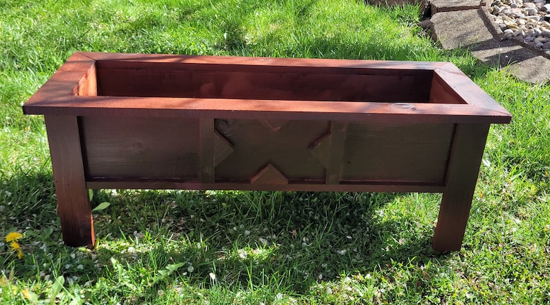 Raised Flower Box, Raised Garden Box, Spring Decor, Garden Accessories ...