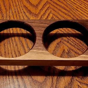 Whiskey Flights, Whiskey Cup Holder, Whiskey Gift, Bourbon Flight, Father's Day Gift, Christmas Gift, Wedding Gift, Bar Decor Walnut/ 3" holes